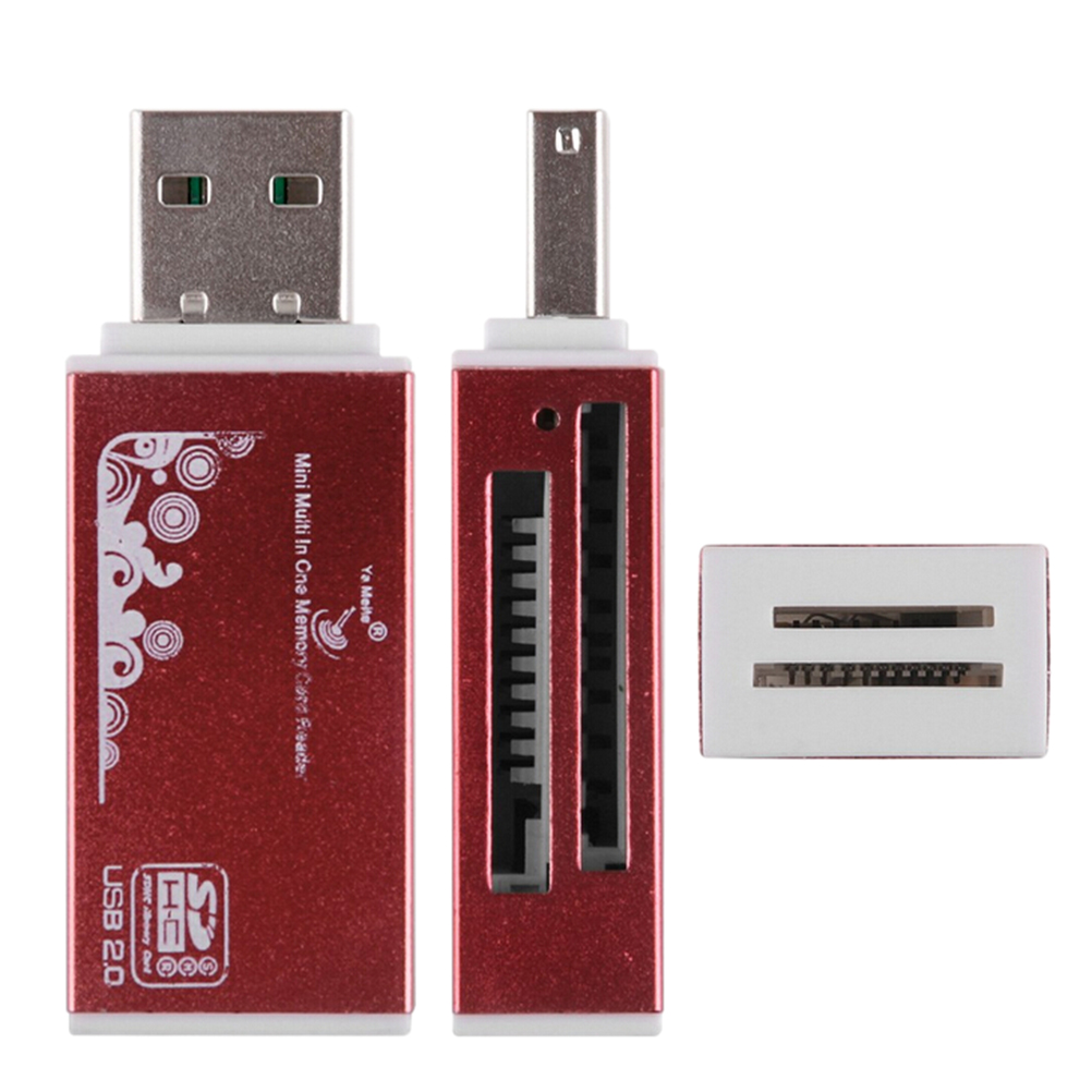 Chorro de , lector de tarjeta de memoria de 1 SD/MMC SDXC/RS MMC TF/MicroSD/MS PRO/MS DUO M2 lector de tarjeta