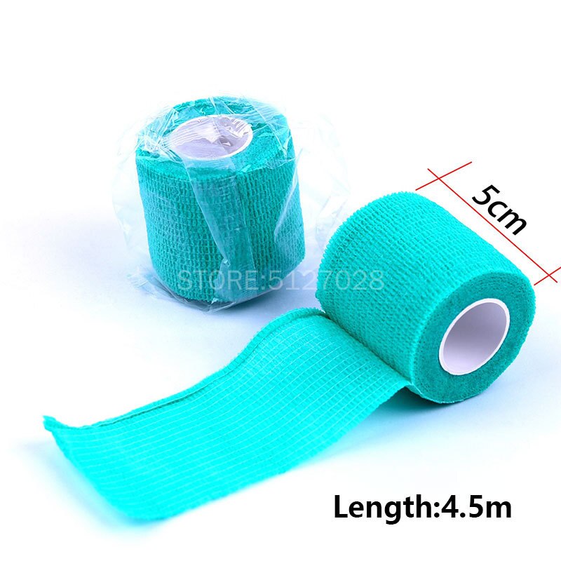 Bandage élastique auto-adhésif, accessoires de tatouage, 10 pièces, coude de 5cm de large, bandes de poignée pour les ongles, enveloppe de Protection pour le Sport