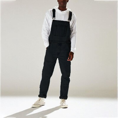 Bretelles hipster de rue d'été, jeans taille haute pour hommes