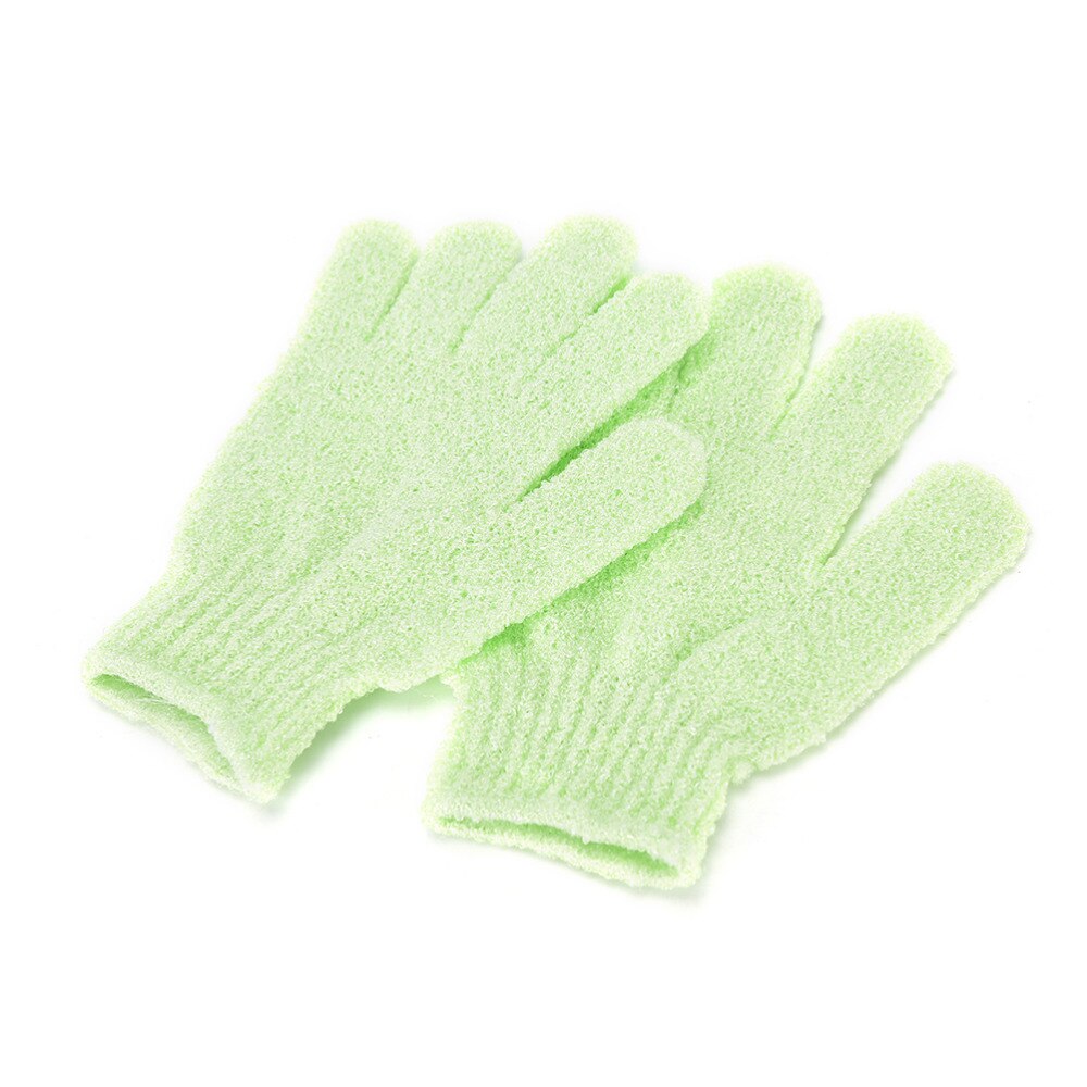 2 stk brusebadehandsker eksfolierende kropsmassage vask hud spa badehandsker skumbad skridsikker rengøring loofah scrubber