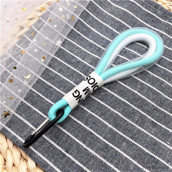 INS Cute Fluorescence Color Lanyard Phone Case For IPhone Multi Function Mobile Phone Lanyard Strap Keys Backpack Short Rope: 004