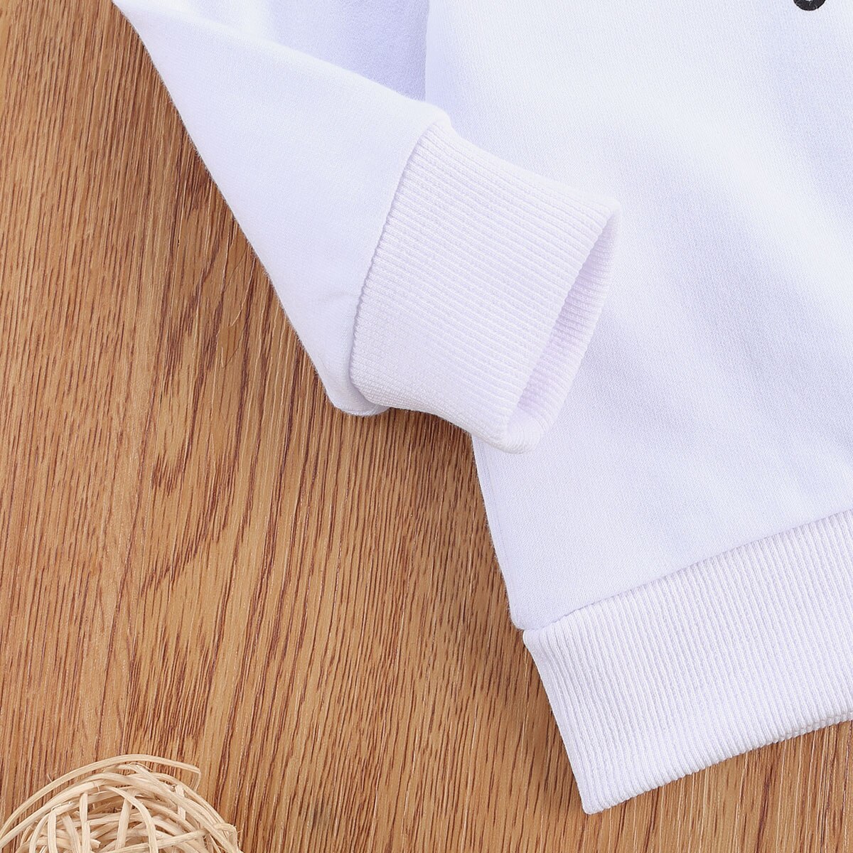 Sudadera con letras de algodón estampadas para niña y bebé, suéter con cuello redondo, ropa de otoño, 0-3 años