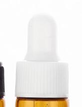 50 stk/parti 1ml 2ml 3ml 5ml tom dråbeflaske bærbar ravfarvet glasflaske æterisk olieflaske med glas øjendråber: 1ml / Hvid med hvid / Klare flasker