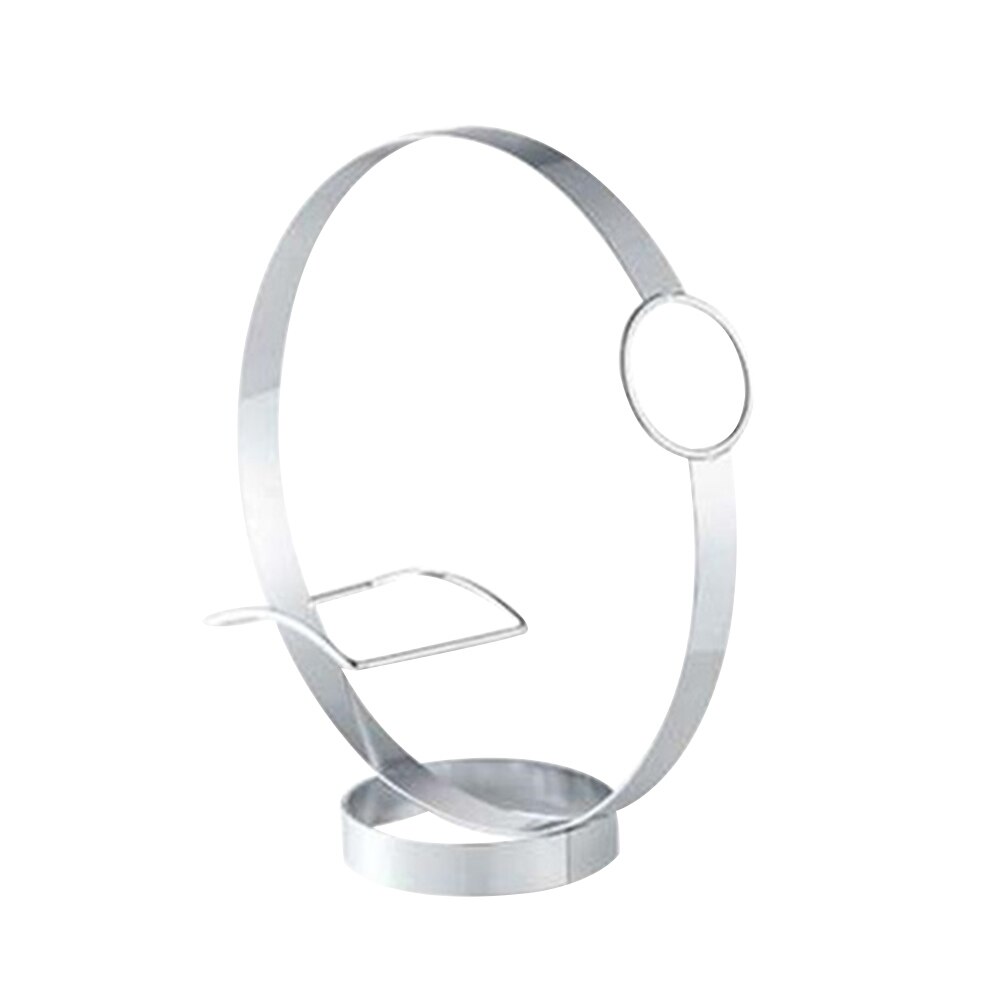 Moderne rustfrit stål hule cirkel vin stativ hængende vin glas flaske holder rack beslag restaurant bar hjem tilbehør