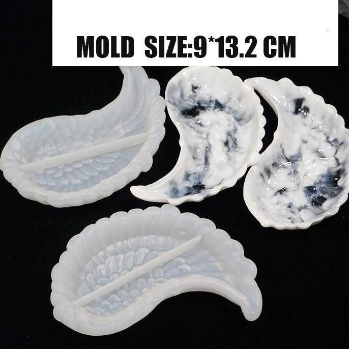 DIY Crystal Bow Storage Box Silicone Mold Epoxy Tabletop For Silicone Mold Crystal Epoxy Mould Epoxy Resin For Jewelry Making: Wing