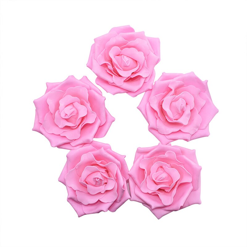 Roses artificielles en mousse 10cm 10 pièces | Têtes de fleurs artificielles pour Bouquet de mariage, couronne décorative pour la maison, décoration en boule bricolage pour mariage: F04