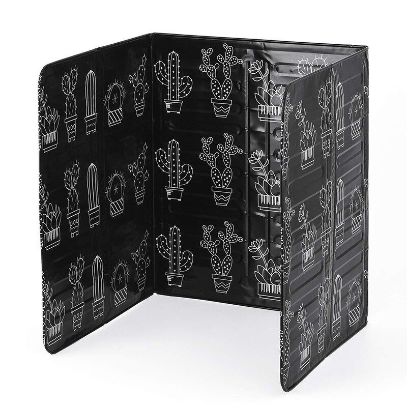 Opvouwbare Fornuis Aluminiumfolie Plaat Beschermen Olie Splash Koken Baffle Shield Cover Voor Thuis: Cactus