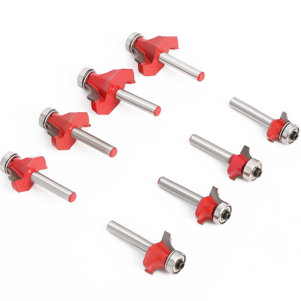 1/4 6mm Shank Corner Round Over Router Bit with BearingMilling Cutter for Wood Woodwork Tungsten Carbide Milling Cutter
