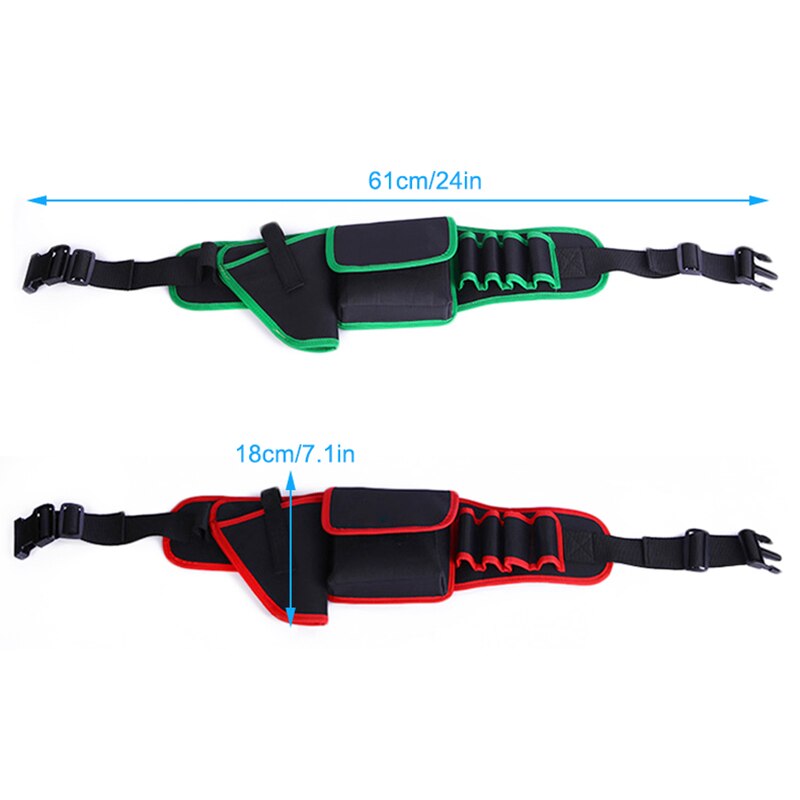 7 En 1 Herramienta eléctrica arnés de cintura bolsa para herramientas de Hardware Herramientas embalaje para electricistas, carpintero, artesanos TB
