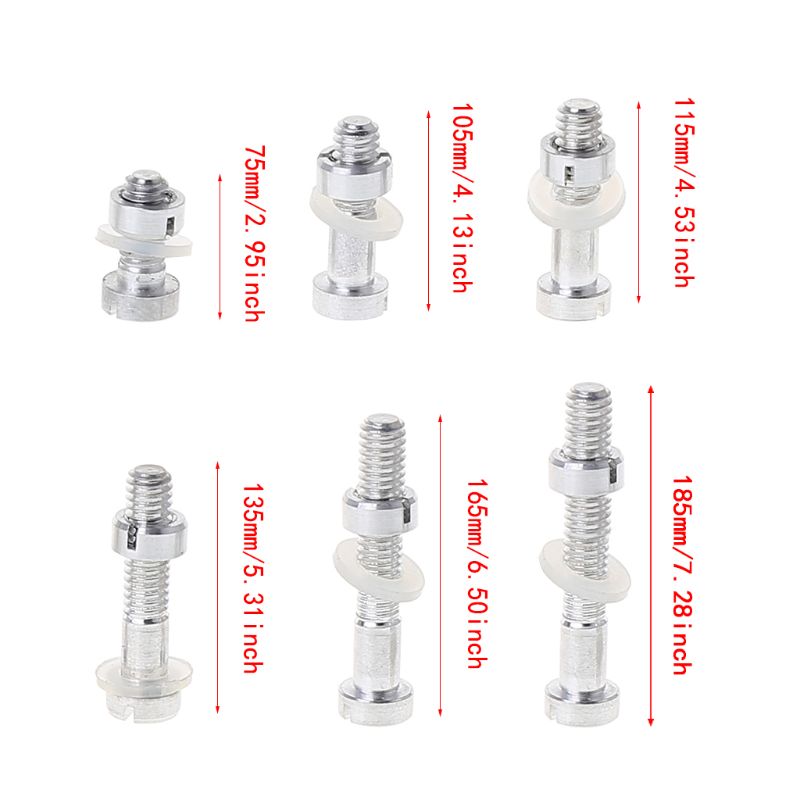 6 Stks/zak Universele Draaitafel Headshell Cartridge Montage Kit Duurzaam Metalen Schroeven Bouten Moeren Ringen Accessoires