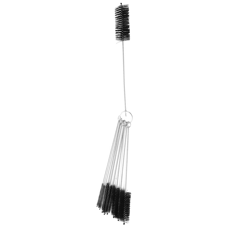 Fles Borstel, Fles Reiniging Borstels, Borstel, Cleaner Voor Smalle Hals Flessen Cups Met Haak, set Van 10 Stuks