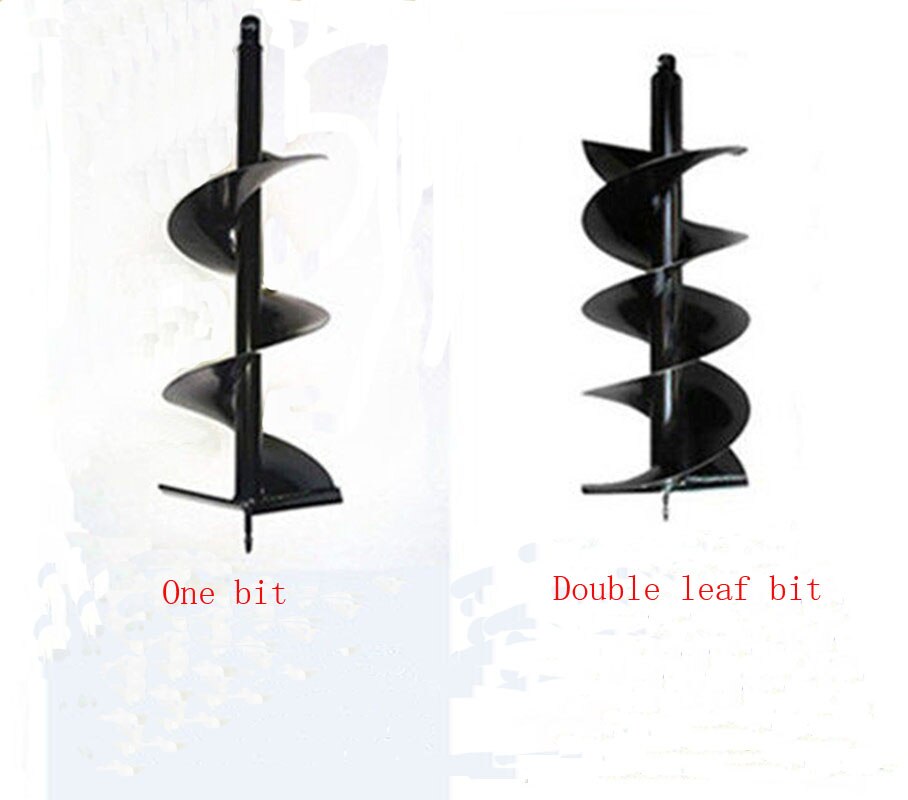 Double leaf auger drill bit tool, auger garden garden bedding, planting hole excavator tool, replacement garden tool