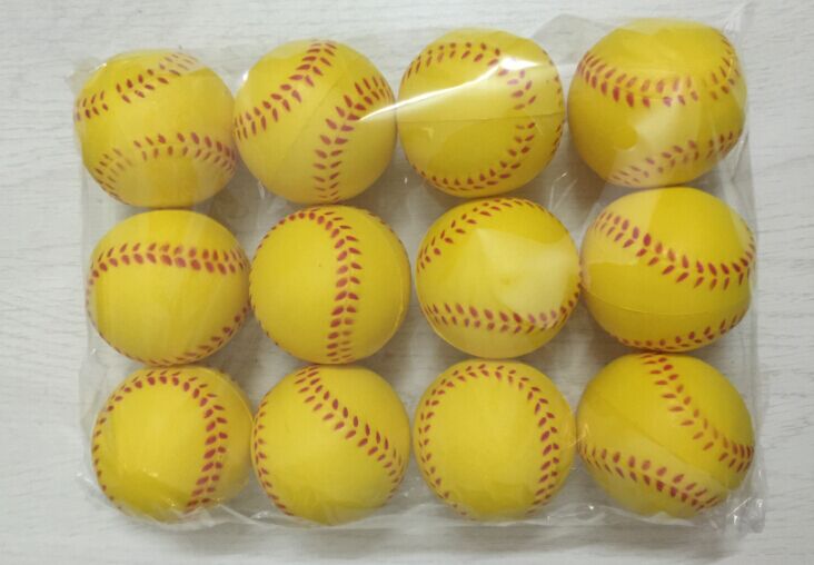 Suzakoo 2pcs Soft safety baseball softball sponge foam ball for children playing