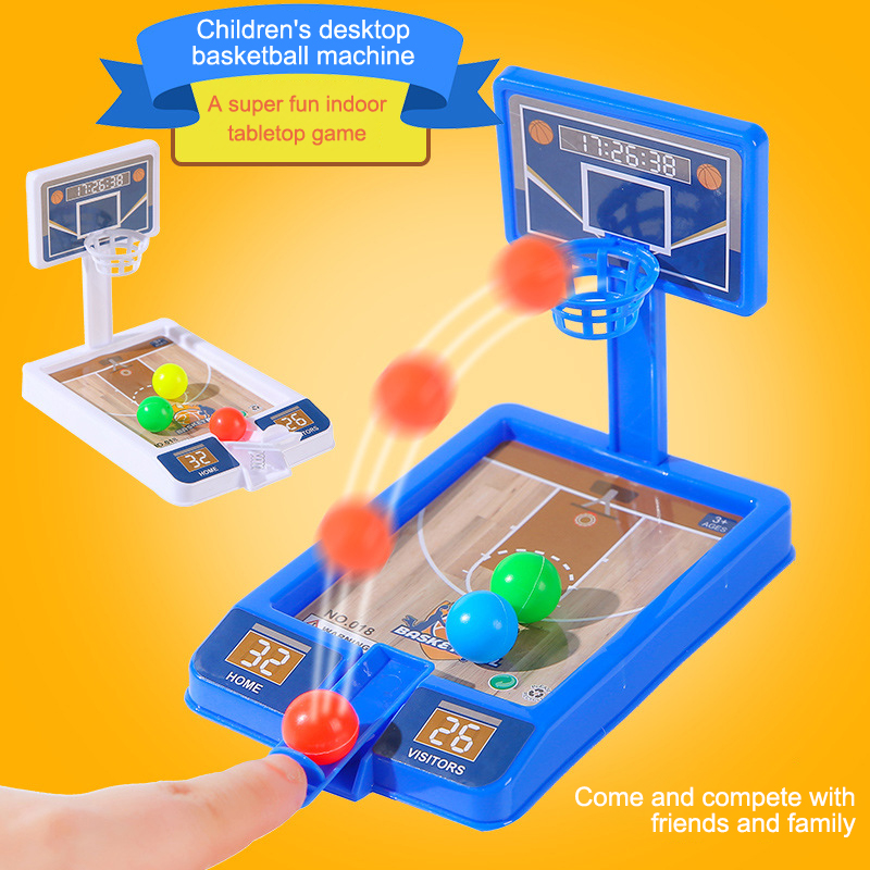 Interactive Tabletop Mini Basketball Stand Toy; Perfect Indoor Game for Kids, Ideal for