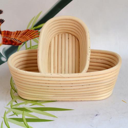 1pc Europese Stijl Brood Gisting Mand Ovale Natuurlijke Rotan Manden Voor Bakken Tools Verschillende Proofing Proving Mand