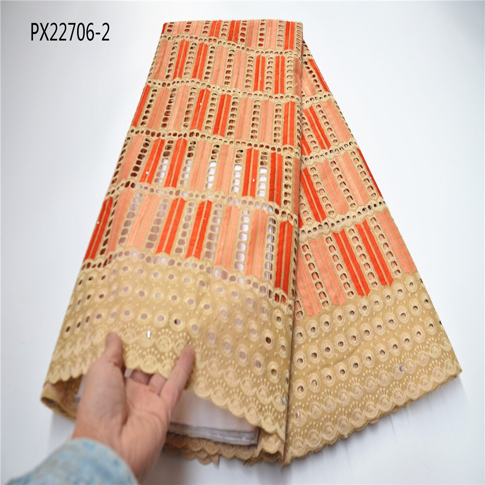 High Nigerian mixed-color cotton embroidered style women's wedding occasions