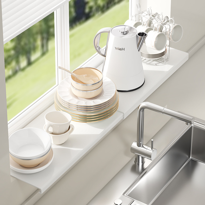 non-punching windowsill countertop extension board balcony shelf expansion board desktop widening extension rack