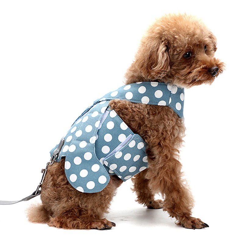 Aircraft Type Anti-leakage Breathable Small Dog Chest Harness Traction Rope Camisole Style Rope Walking Polyester + Mesh S-XL: LA / XL