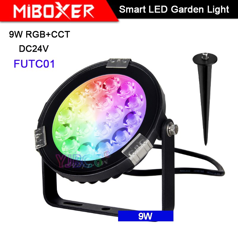 Miboxer 9W Rgb + Cct Smart Led Tuin Licht DC24V FUTC01 IP65 Waterdichte Led Outdoor Lamp Tuin Verlichting