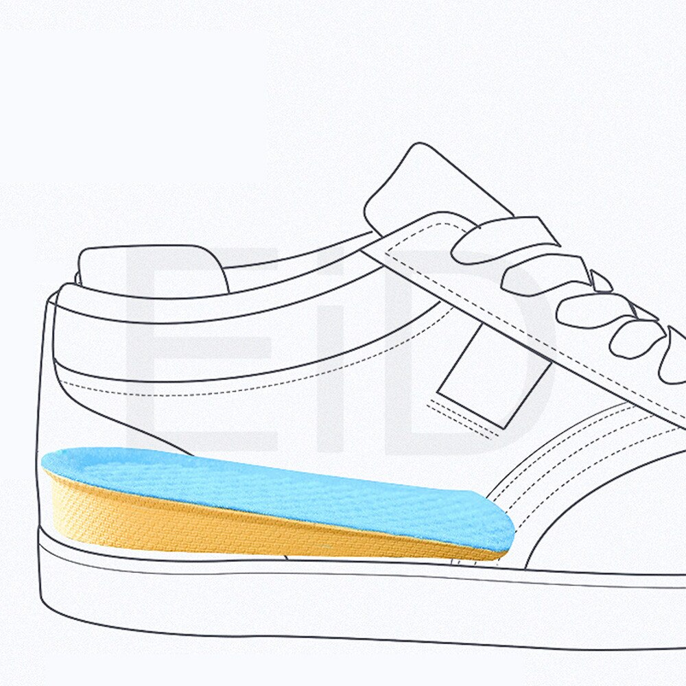 Wysokiej jakości wygodna wkładka podwyższająca dla kobiet mężczyzn EVA silikonowa wysokość podnoszenia zwiększenie wkładki robić butów wkładka pięty dla obu płci