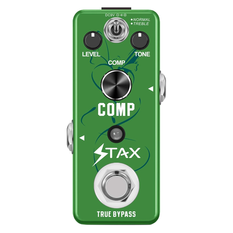 Stax – compresseur de guitare, pédale de Compression analogique, Comp ultime pour guitare électrique, Mini taille, True Bypass