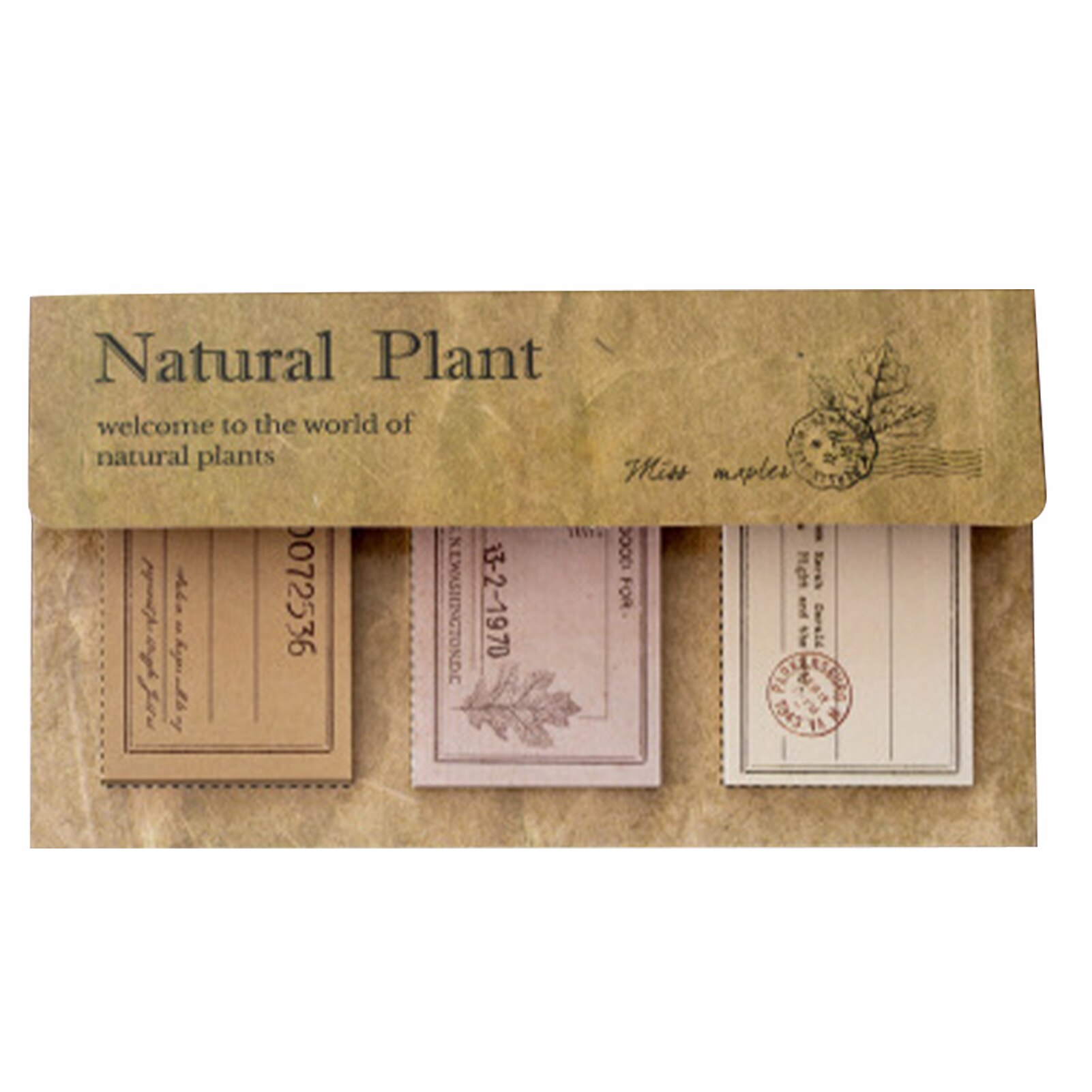 60pcs/set Diary Planner Vintage Sticker Decal Writing Stationery DIY Student Plants Memo Scrapbooking Sheet Note Pad: B