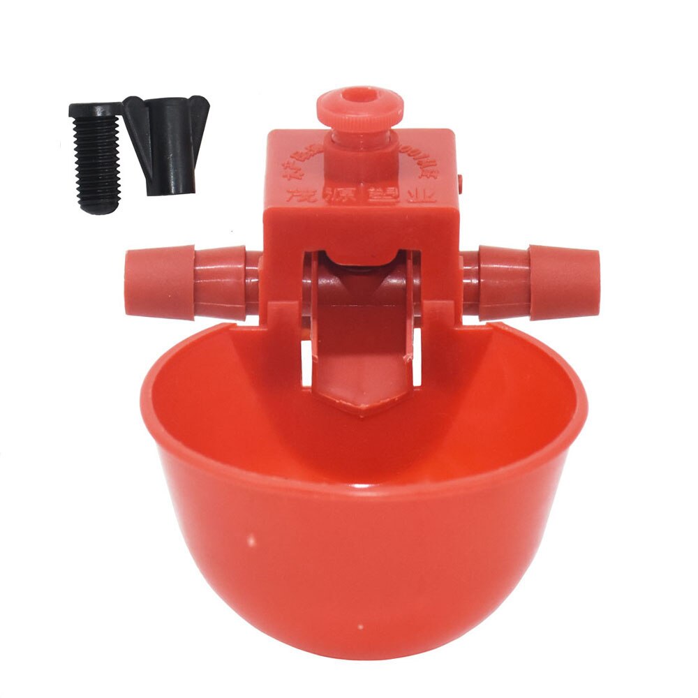 20Set Red Chicken Waterer Automatic Drinking Bowls For Chicken Coop Quail Poultry Chicken Fowl Drinker Farm Drinking Cups