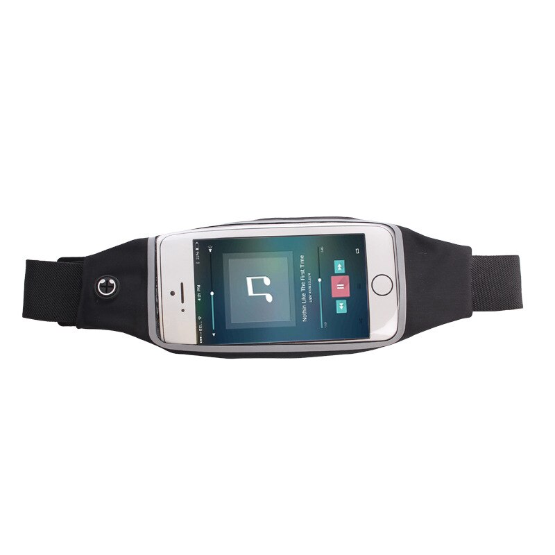 Universele 6 Inch Waterdichte Sport Telefoon Houder Armband Op Voor Iphone Samsung Huawei Xiaomi Gym Running Taille Bag Armband: black