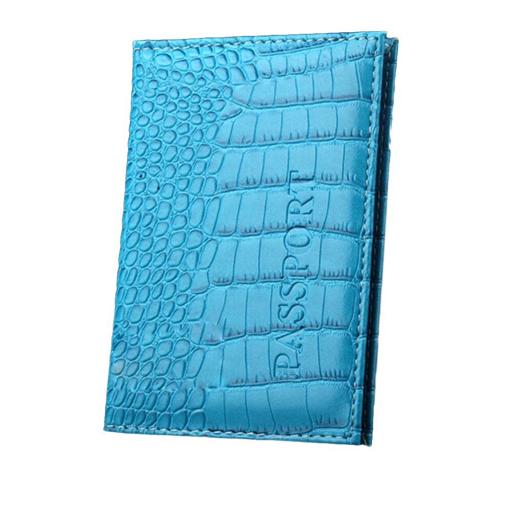 Passport Holder Protector Business Card Holder Passport Cover PU Leather Alligator Embossing Passport Holder Protector Wallet