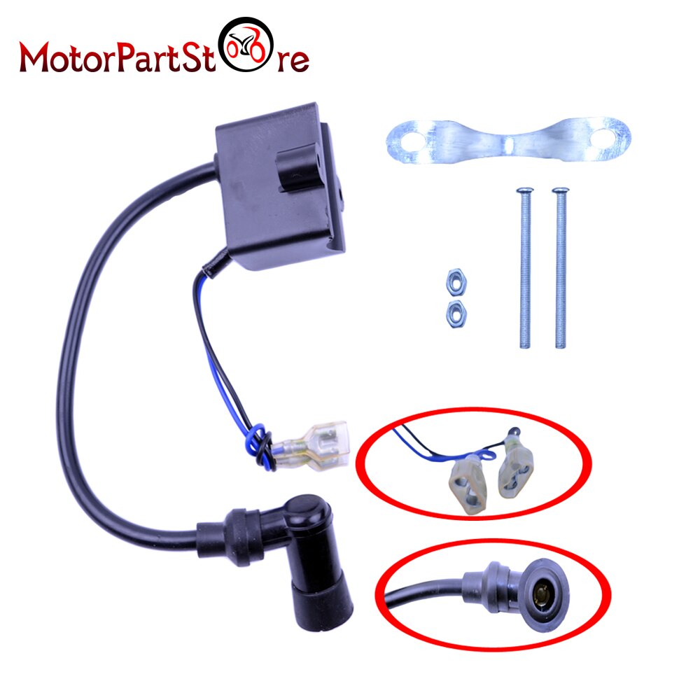 High Performance CDI Ignition Coil For 49cc 60cc 66cc 80cc 2-Stroke Engine Motorized Bicycle Bike ATV Quad Go Kart Moped Scooter