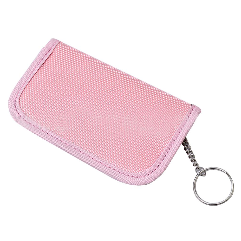 RF RFID Signal Blocking Bag Cover Keychain Anti-Radiation Key Chain Signal Shielding Pouch Wallet Key Case GSM 3G 4G LTE GPS