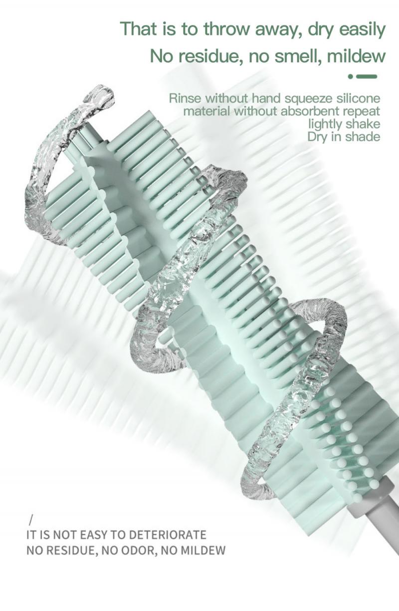 Silicone Glass Baby Bottle Brushes Long Handle Cup Brush Kitchen Clean Tea Glass Wash Cup Silica Brush Household Cleaning Tools