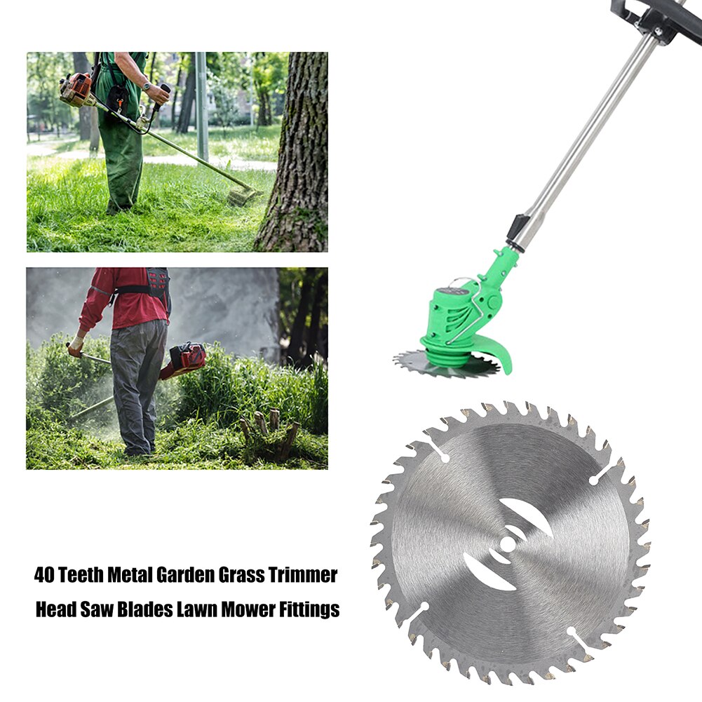 150mm 40 Teeth Metal Grass Trimmer Head Blade Replacement Electric Weeder Saw Blades Lawn Mower Fittings Accessories for Garden