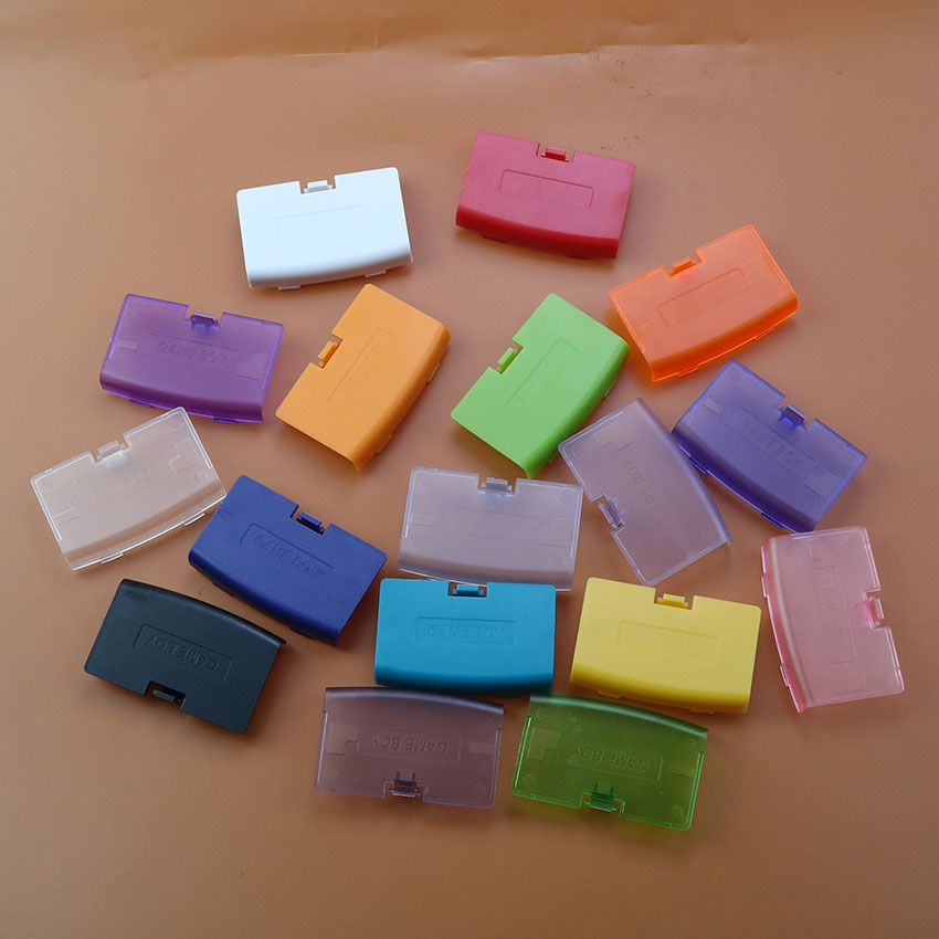JCD Tapa de batería de plástico de repuesto de 17 colores para Gameboy Advance GBA