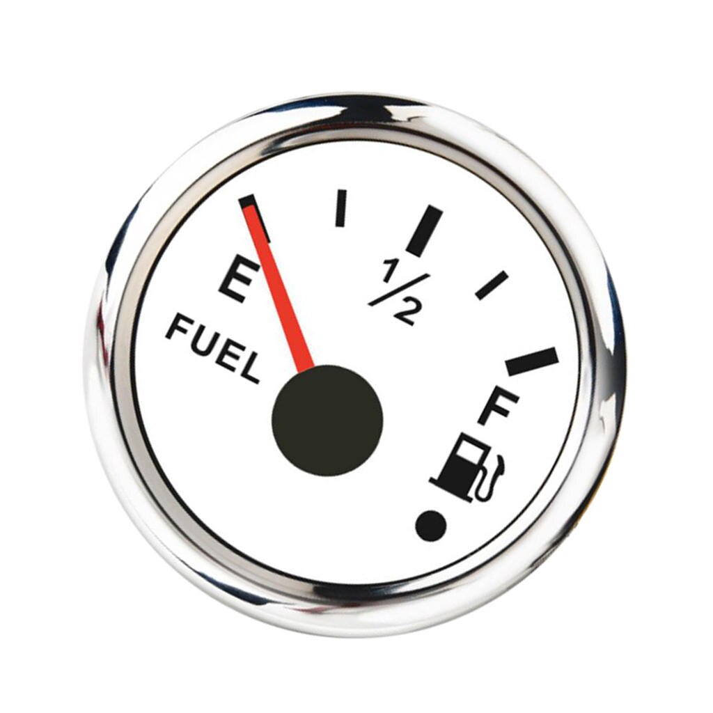 Jauge de niveau de carburant pour bateau, 52mm 2 &quot;, étanche, 9-32V 0-190Ω, blanc