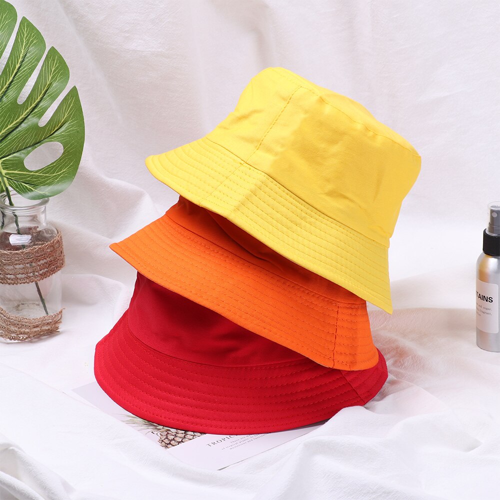 Summer Foldable Bucket Hat Unisex Women Outdoor Sunscreen Cotton Fishing Hunting Cap Men Basin Chapeau Sun Prevent Hats