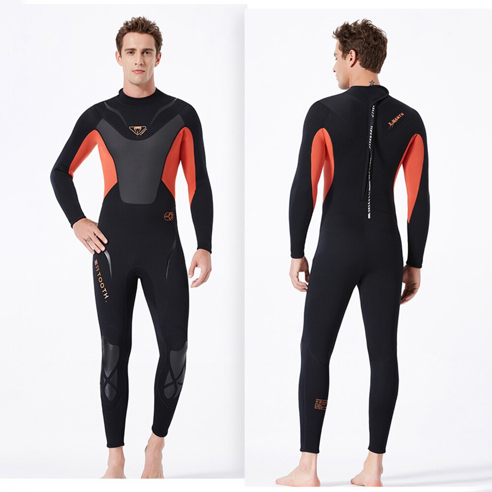 Full-Body Mannen 3Mm Neopreen Wetsuit Surfen Zwemmen Duikpak Triathlon Nat Pak Voor Koud Water Scuba Snorkelen spearfishing