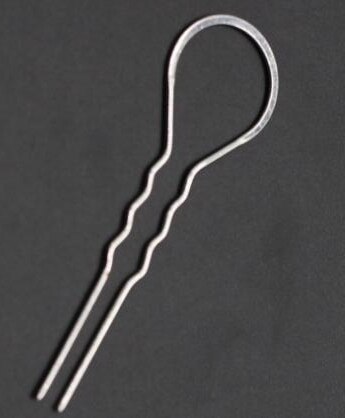 10 stks/partij 105mm U-vorm Haarspelden Haar Sticks Haar Pin Haarspeld Haar Dragen Bevindingen DIY Vintage Sieraden accessoires: Blue White Zinc Plated