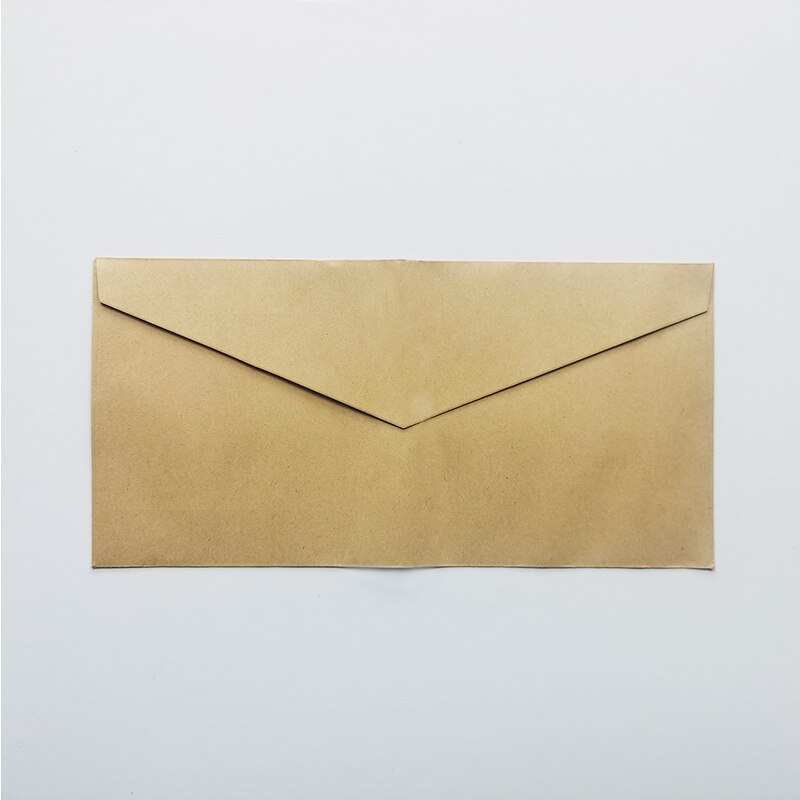 10Pcs Kraft Papieren Envelop Leeg Clear Bericht Zegen Papier Effen Brief Stempel Student Briefpapier Kantoorbenodigdheden: Kraft