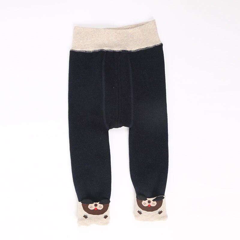 0 Tot 24M Jongens Leggings Super Dikke Warme Winter Broek Winter Pasgeboren Baby Warm Broek Voor Zuigelingen Leuke Cartoon lam Wol Meisjes: Deep Blue / 0 to 12M