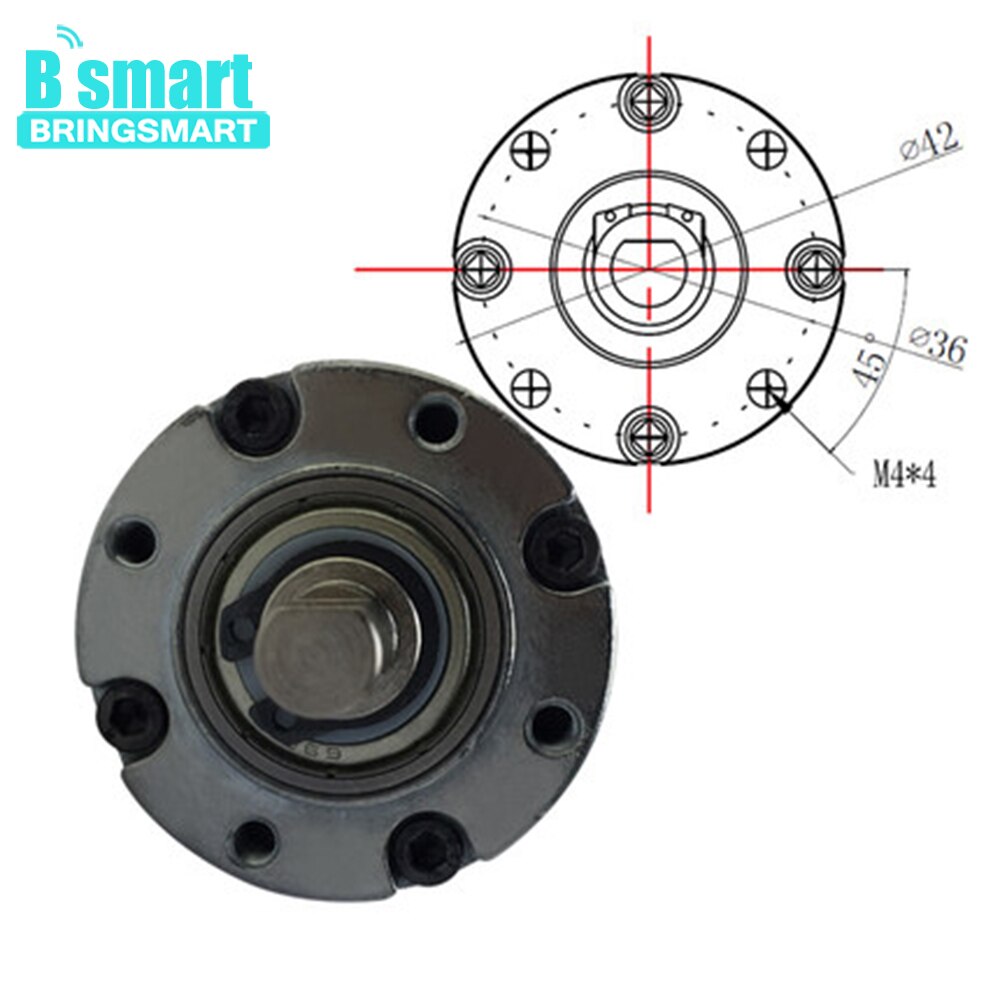 MSA Motoréducteur à Vis Sans Fin DC Autobloquant Avec Bride M6 Pour