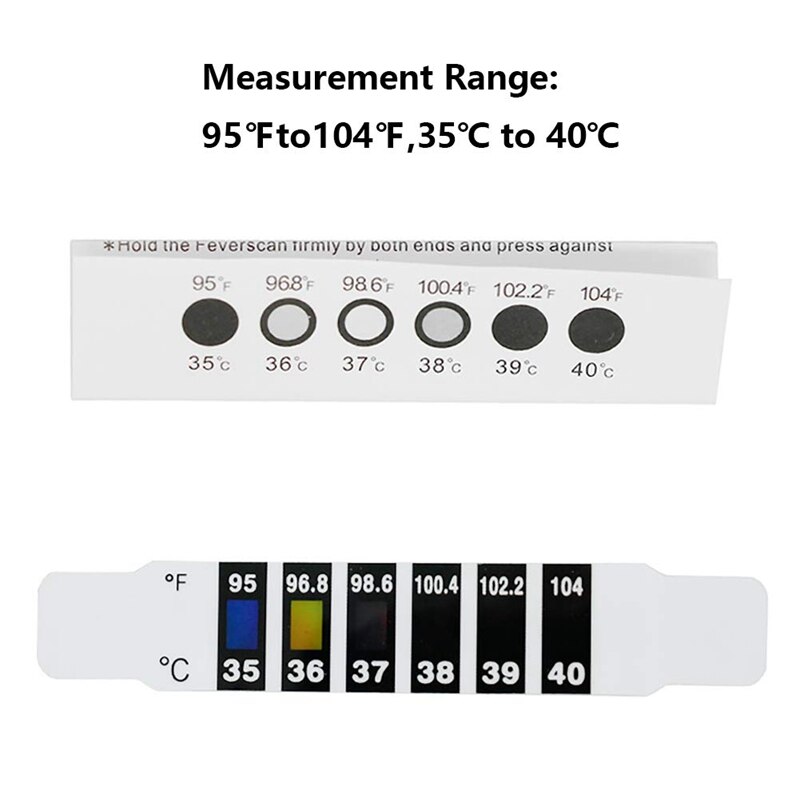 15 Pcs Forehead Thermometer Strips-Instant Read Forehead Thermometer Strips,Reusable Thermometer Strip for Checking Baby Kid Adu