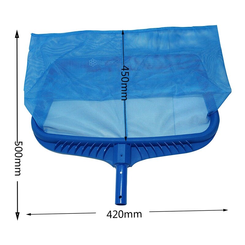 Skimmer Net, Heavy Duty Leaf Rake Cleaning Tool, Fine Mesh Net Bag Catcher