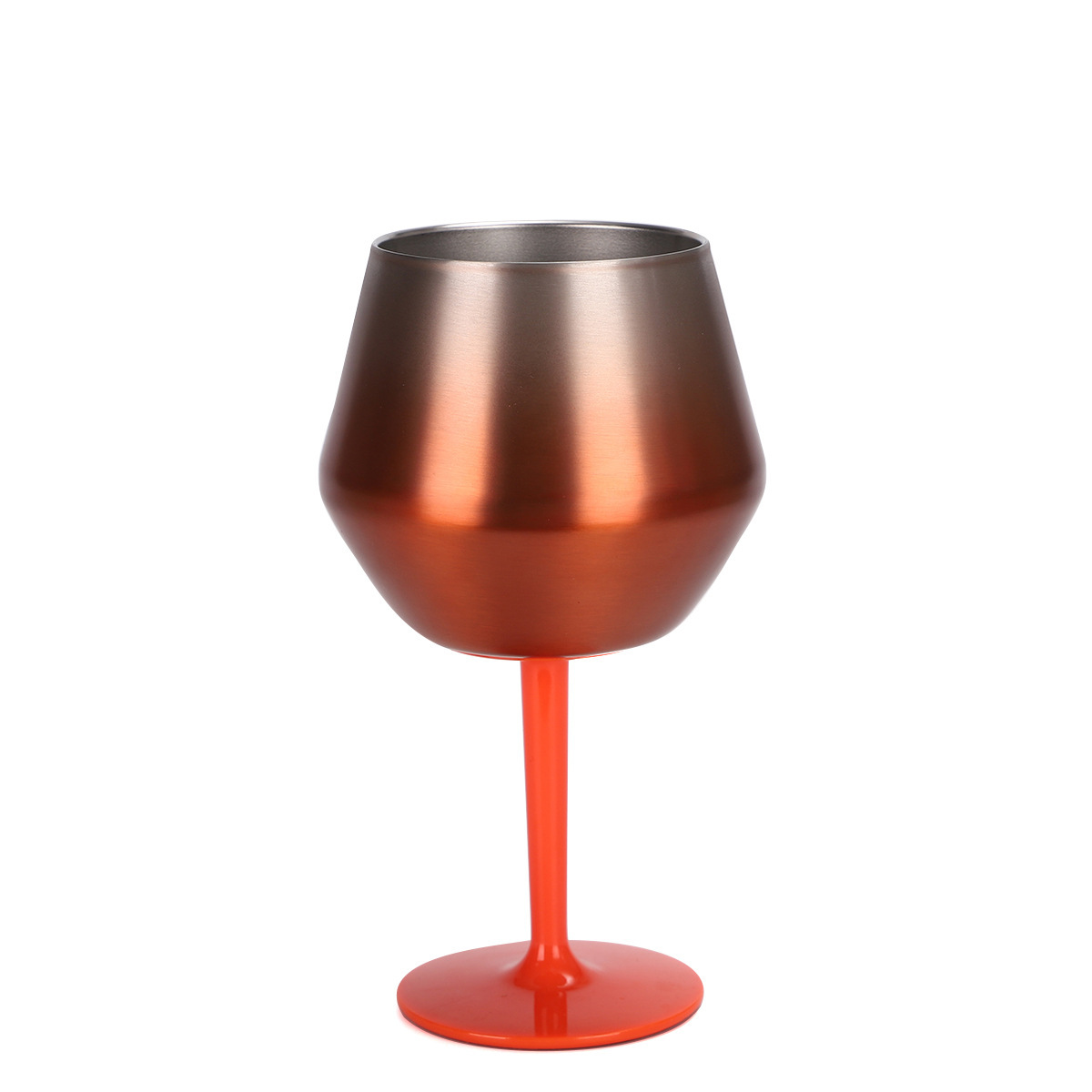 Nueva taza de doble uso de acero inoxidable 304 de 14oz, copa de vino y vaso de café con tallo desmontable, copa de bar con aislamiento al vacío: Verde militar