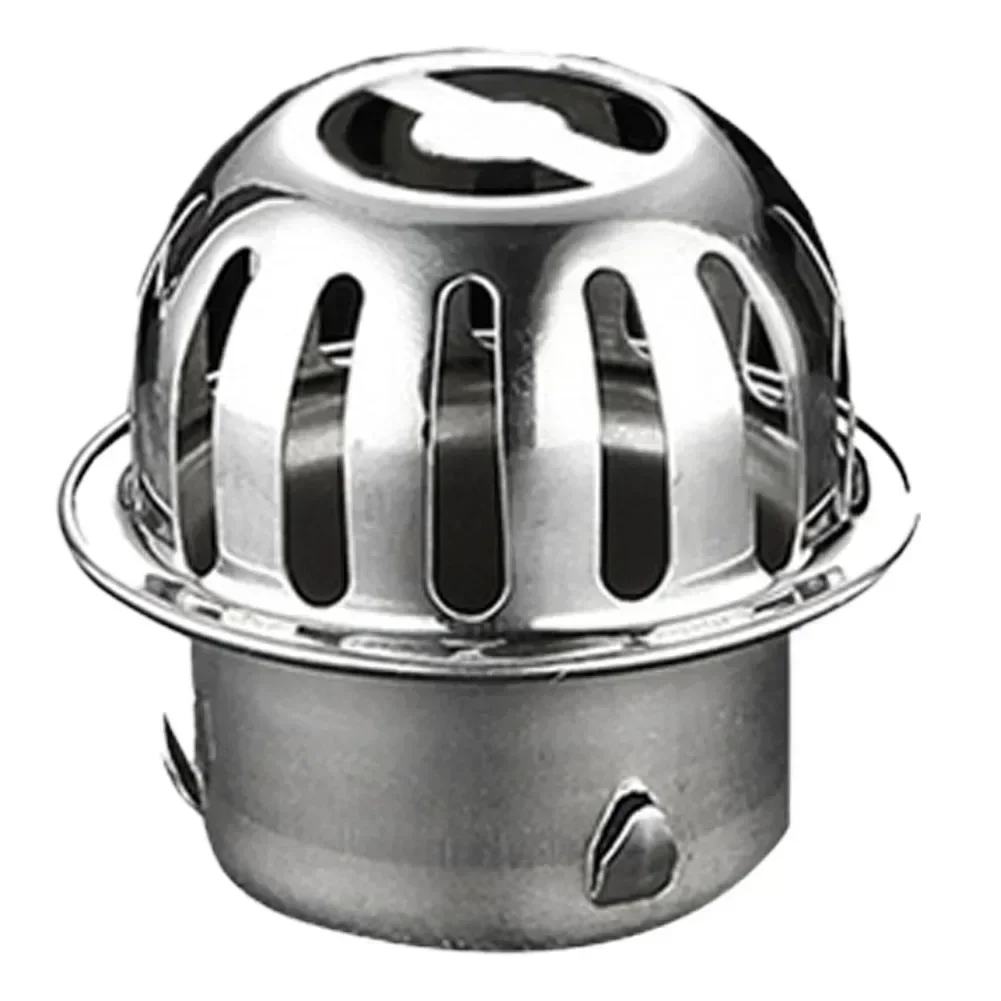 Balcony Roof Drainage Stainless Steel Floor Drain Large Displacement Anti-Blocking Outdoor Rain Bucket Drainage Floor Drain: Chrome