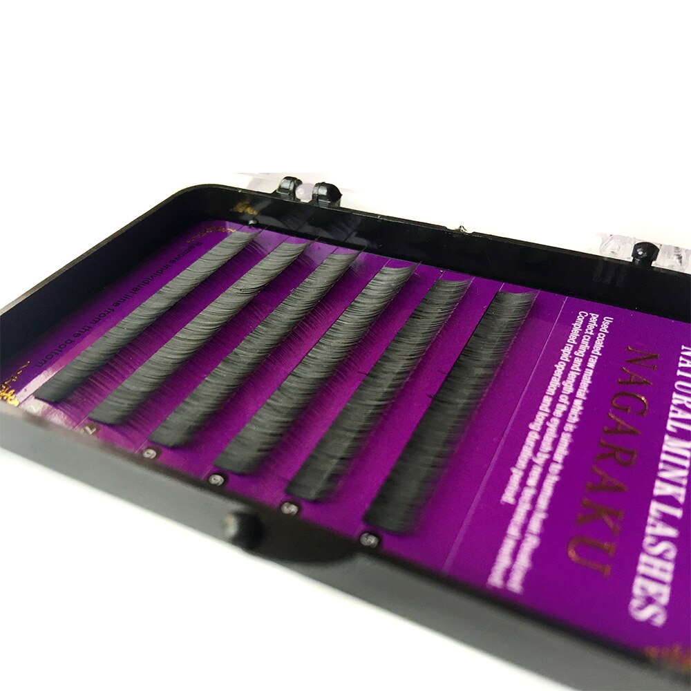 Nagaraku ögonbrynsförlängning svart 0.10 volym tjocklek j curl 5mm 6mm 7mm ögonbryn ögonfransförlängning fransar nedre fransar