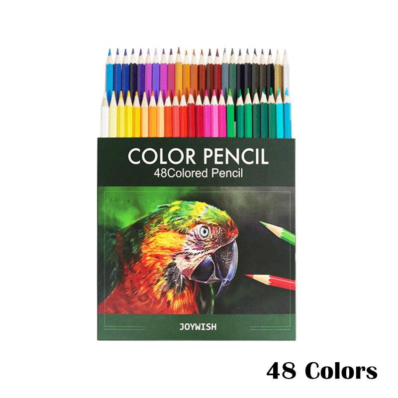 12/18/24/36/48/72 WaterColor Pencils Set Wood Colored Pencil Set Painting for kids Art School Supplies: 48 Colors