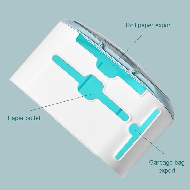 Punch-Free Roll Paper Drawer With Drawer Garbage Bag Bathroom Large-Capacity Storage Box Household Goods Bathroom Accessories