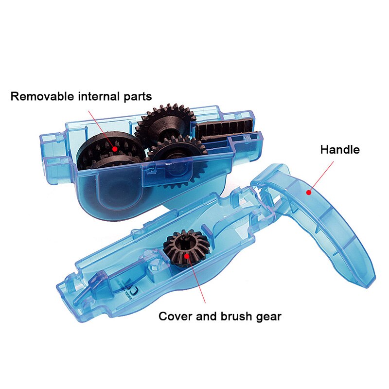 SOPEDAR Cycling Bike Portable Chain Cleaner Bicycle Clean Machine Brushes Scrubber Wash Tool Mountain MTB Bike Cleaning Kit 120g