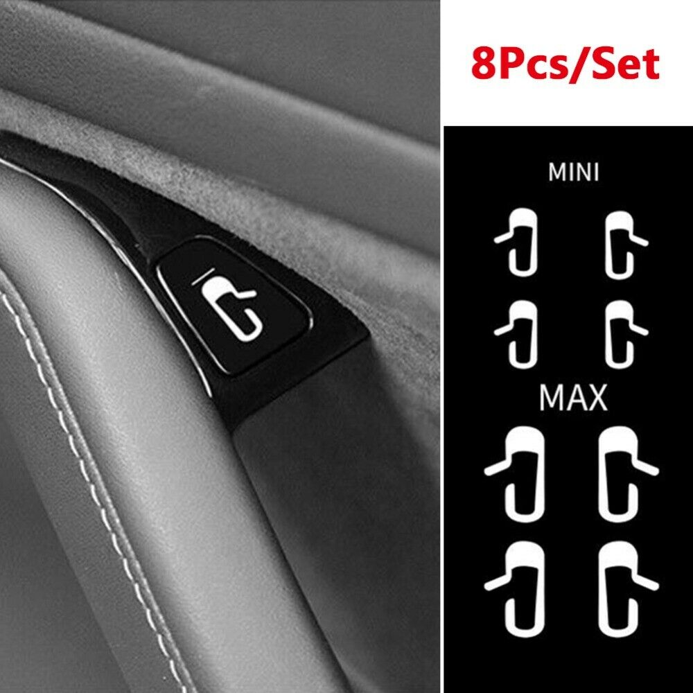8 Stks/set Auto Deur Open Exit Sticker Decal Fit Voor Tesla Model 3 Interieur Decor